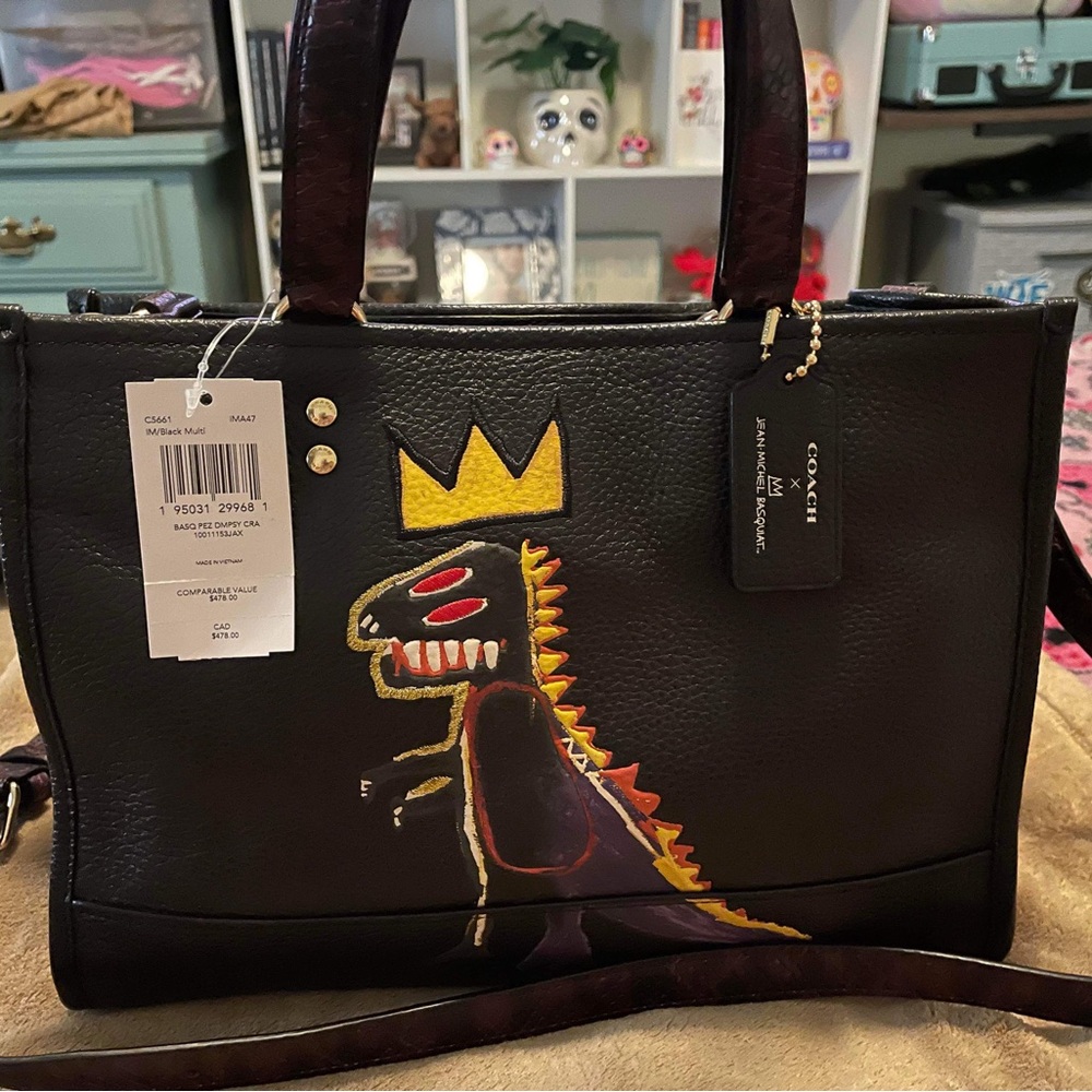 Jean michel basquait coach purse new